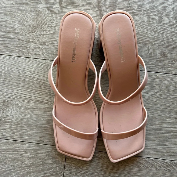 Jeffrey Campbell Shoes - Jamm-3 Mule in Nude/Pink - Jeffrey Campbell - Women's Size 10